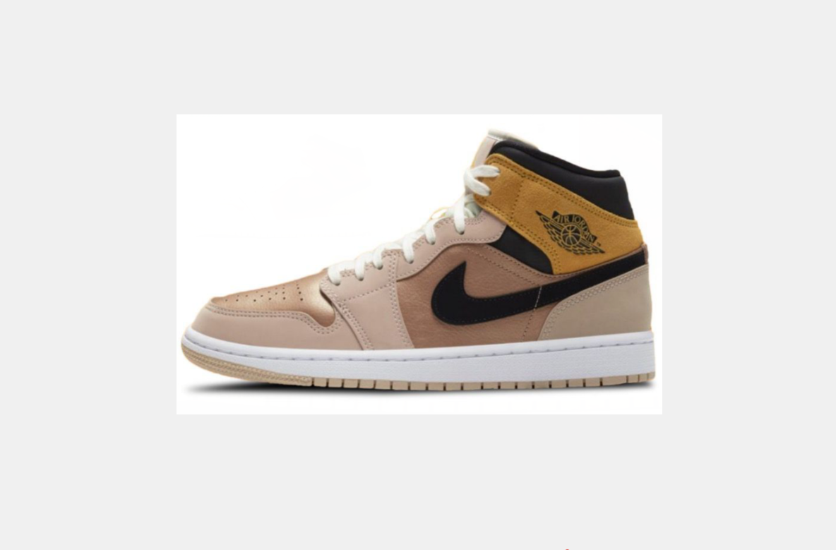 Jordan High-Top Sneakers Beige Black White DD2224-200
