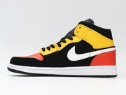 Jordan 1 Low Black Yellow Red Sneakers 852542-087