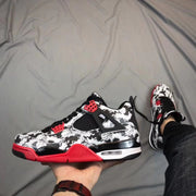 Jordan Air Jordan 4 Tattoo Black White Red Sneakers