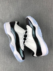 Jordan 11 Low Sneakers in White and Black