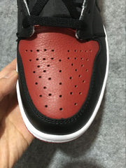 Air Jordan 1 High Black and Red Sneakers