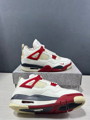 Jordan Air Jordan 4 Retro White Red Sneakers