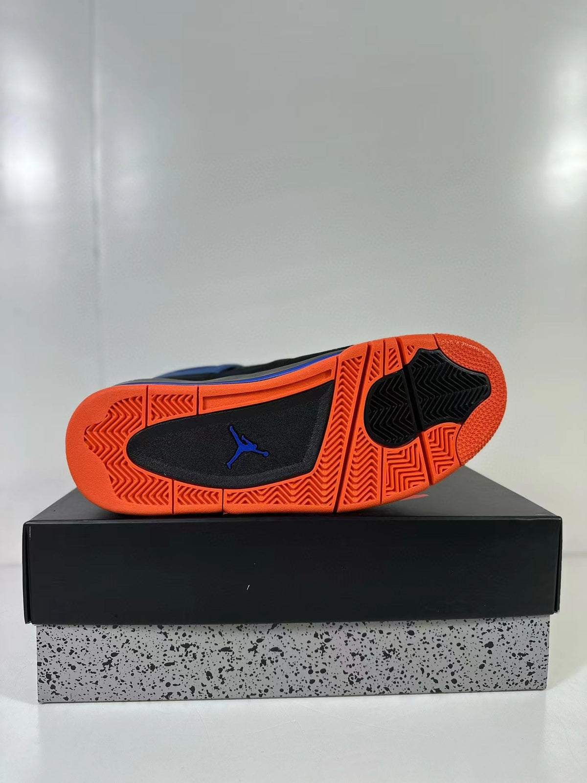 Jordan Air Jordan 4 Retro Black Blue Orange Sneakers