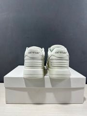 Off-White Off Court Leather Low-Top Sneakers Cream White