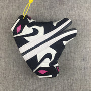Jordan Air Jordan 1 High Black White Pink Sneakers