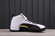 Jordan Air Jordan 12 Reverse Flu Game Sneakers White Black Gold