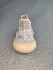 Yeezy 350 V2 Knit Sneakers in Gray and Cream