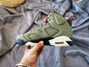 Jordan 6 TS 3M Olive High-Top Sneakers