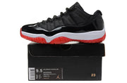 Jordan Air Jordan 11 Retro Low Black and Red Sneakers