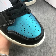Air Jordan 1 Mid BQ6472-009 Black and Turquoise Sneakers