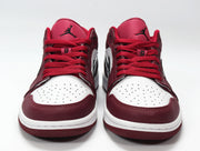 Jordan 1 Low White and Rose Red Sneakers 553558-604