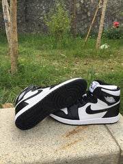 Jordan 1 High Black and White Sneakers