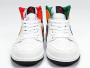 Jordan 1 Retro High OG Rainbow Sneakers, Style 554725-128