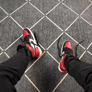 Air Jordan 1 High Black Red Toe Sneakers