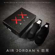 Jordan 4 KAWS Graffiti Black High-Top Sneakers
