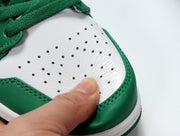 Jordan 1 Low White and Green Sneakers 553558-301