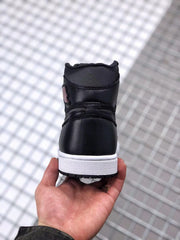 Air Jordan 1 High OG Black Satin Black Red Sneakers
