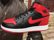 Air Jordan 1 High Black Red White Sneakers