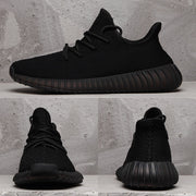 Yeezy 350 V2 Black Knit Sneakers