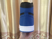 Jordan 1 High Black and Royal Blue Sneakers