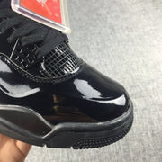 Jordan Air Jordan 4 Black Glossy Sneakers