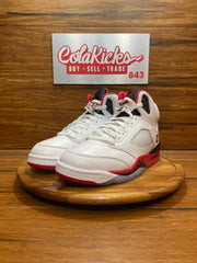 Jordan 5 Retro Fire Red Black Tongue (2025)