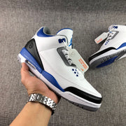 Fragment x Air Jordan 3 White Blue Sneakers CT8532-040