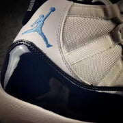 Jordan 11 Georgetown Navy High-Top Sneakers