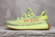 Adidas Yeezy Boost 350 V2 Sneaker in Lime Green and Brown