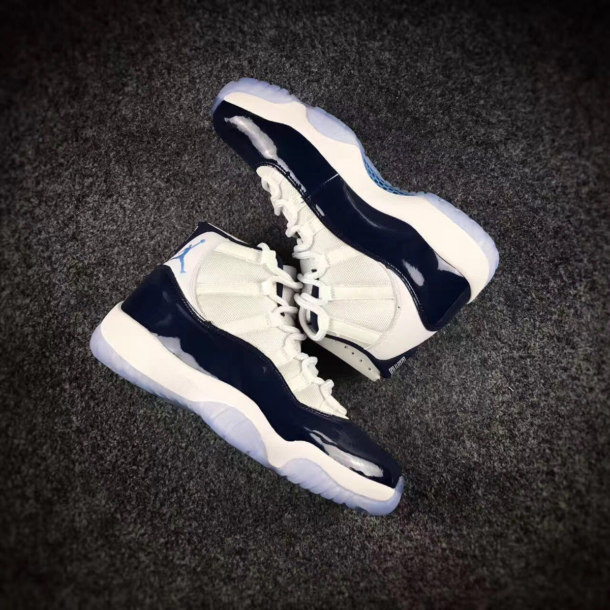 Jordan 11 Georgetown Navy High-Top Sneakers