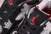 Air Jordan 4 Black Grey Red Sneakers AQ9129-412