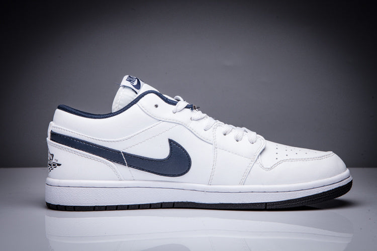 Jordan Air Jordan 1 Low White and Black Sneakers