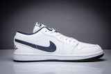 Jordan Air Jordan 1 Low White and Black Sneakers