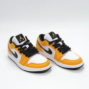 Nike Air Jordan 1 Low Lakers Sneakers, White and Gold CZ4776-107