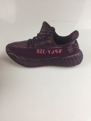 Yeezy 350 V2 Knit Sneakers in Black and Beige