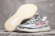 Yeezy 350 V2 Black and White Knit Sneakers