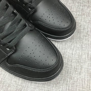 Air Jordan 1 Mid Black and Red Sneakers 554724-045