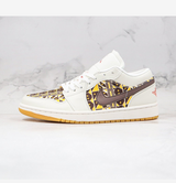 Jordan CZ4155-100 Low-Top Sneakers White Khaki Brown