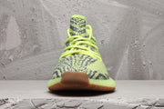 Yeezy Boost 350 V2 Sneakers in Lime Green and Brown