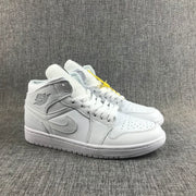 Air Jordan 1 Mid White Sneakers