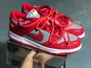 Nike Dunk Low LTHR / OW Red Gray Sneakers CT0856-600