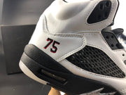 Jordan 5 Retro White Paris High-Top Sneakers