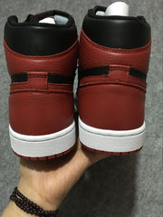 Air Jordan 1 High Black and Red Sneakers