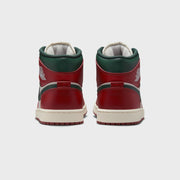 Jordan Air Jordan 1 Mid - Sail / Midnight Green / Pure Platinum / Redstone