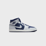 Nike Air Jordan 1 - Mid Blue Void / Pure Platinum / Summit White / Hot Lava / Photo Blue