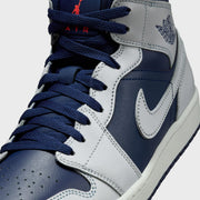 Nike Air Jordan 1 - Mid Blue Void / Pure Platinum / Summit White / Hot Lava / Photo Blue