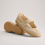 adidas Samba Jane Shoes Color: SANSTR/SANSTR/GOLDMT Style: HQ9496