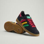 Men's Adidas Handball Spezial Jamaica - Core Black / Pure Ruby / Bold Gold