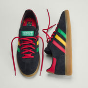 Men's Adidas Handball Spezial Jamaica - Core Black / Pure Ruby / Bold Gold