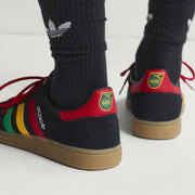 Men's Adidas Handball Spezial Jamaica - Core Black / Pure Ruby / Bold Gold